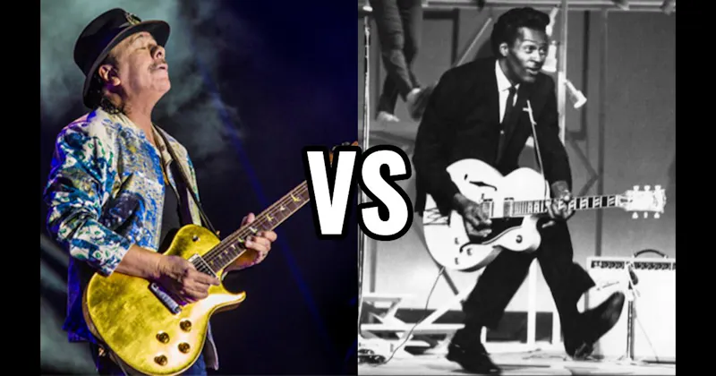 Carlos Santana vs. Chuck Berry