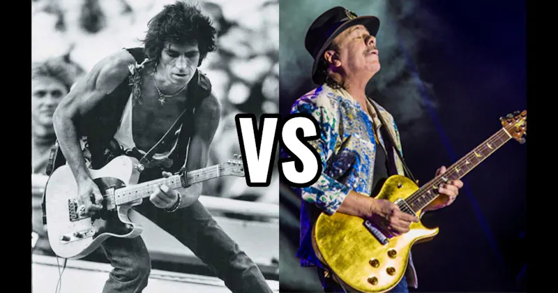 Carlos Santana vs. Keith Richards