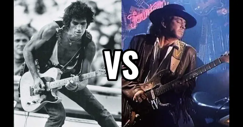 Keith Richards vs. Stevie Ray Vaughan