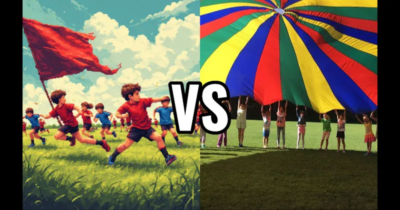 Capture the Flag vs. Multi-Colored Parachute
