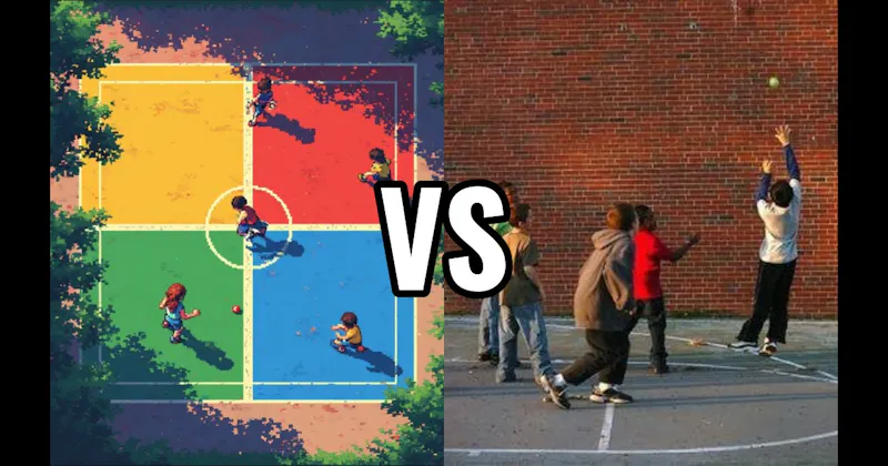 Four Square vs. Wall Ball