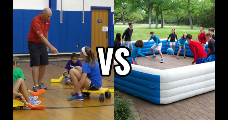 Gaga Ball vs. Scooter Hockey