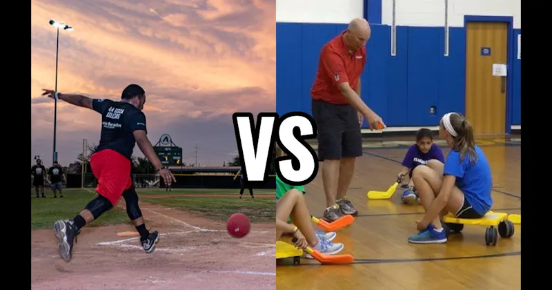 Kickball vs. Scooter Hockey