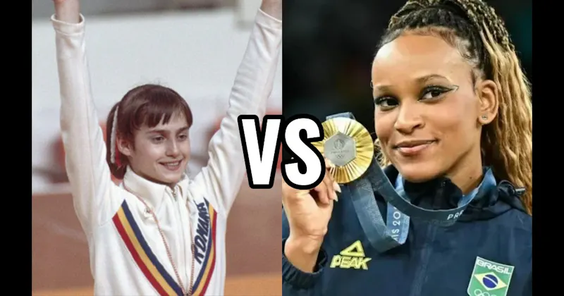 Nadia Comăneci vs. Rebeca Andrade