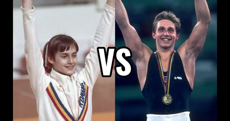Nadia Comăneci vs. Vitaly Scherbo