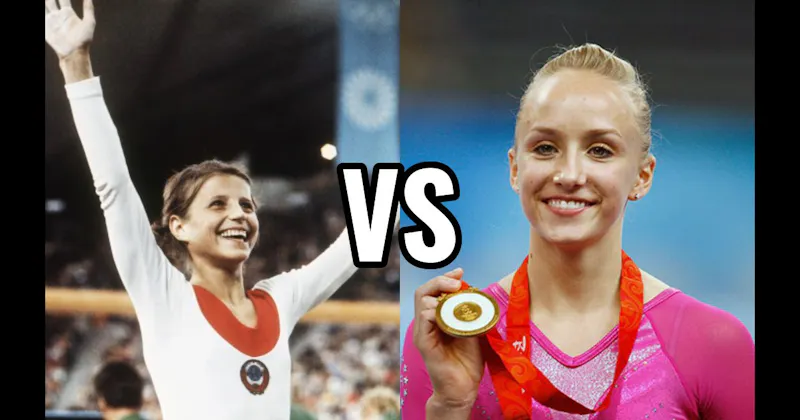 Nastia Liukin vs. Olga Korbut