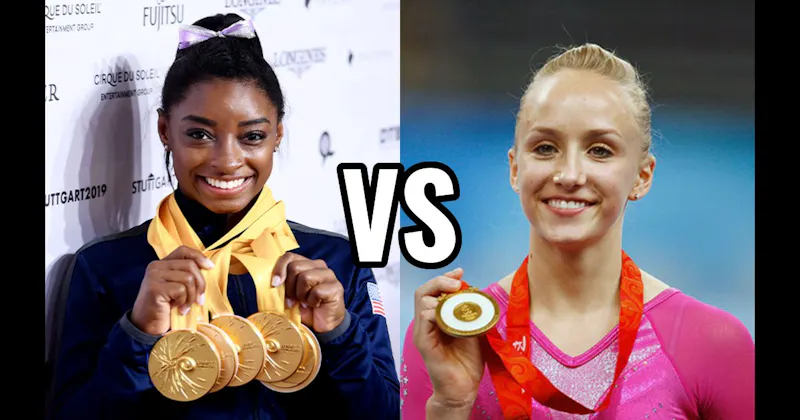 Nastia Liukin vs. Simone Biles