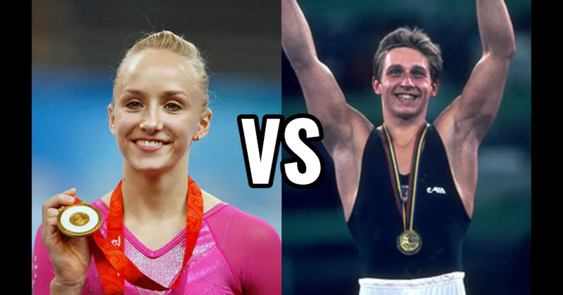Nastia Liukin vs. Vitaly Scherbo