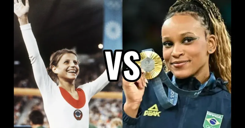 Olga Korbut vs. Rebeca Andrade
