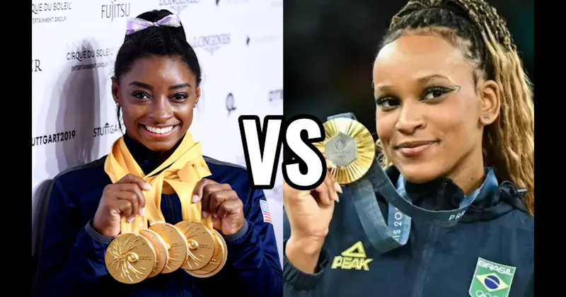 Rebeca Andrade vs. Simone Biles