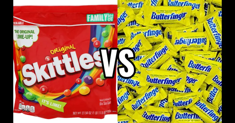 Butterfinger vs. Skittles