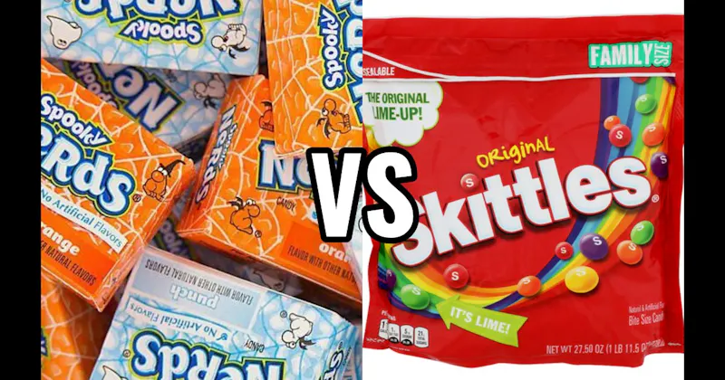 Nerds vs. Skittles