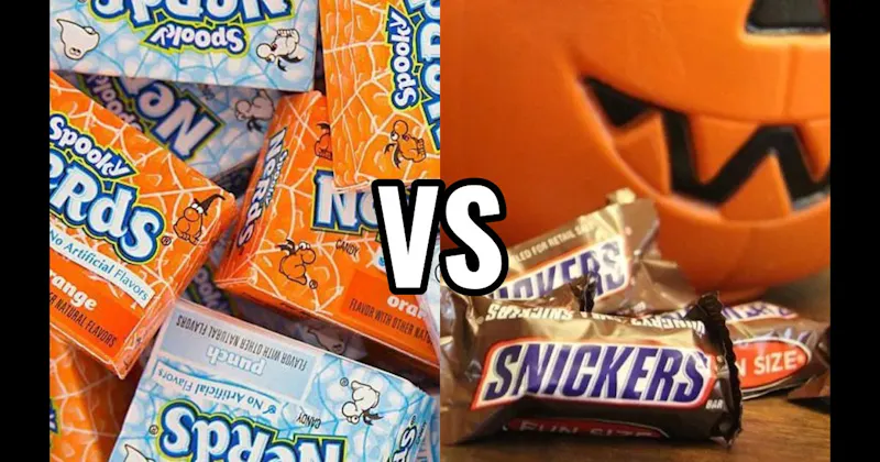 Nerds vs. Snickers