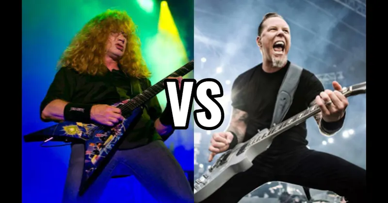Dave Mustaine (Megadeth) vs. James Hetfield (Metallica)