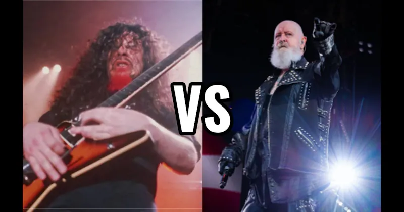 Dimebag Darrell (Pantera) vs. Rob Halford (Judas Priest)