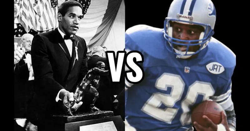 Barry Sanders vs. O.J. Simpson