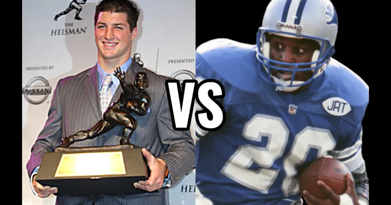 Barry Sanders vs. Tim Tebow