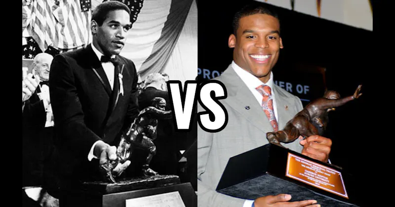 Cam Newton vs. O.J. Simpson