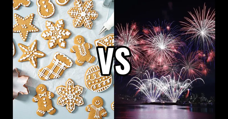 Baking Holiday Cookies vs. Fourth of July Fireworks