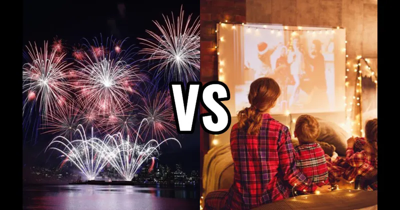 Fourth of July Fireworks vs. Holiday Movie Marathon
