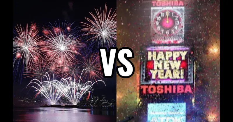 Fourth of July Fireworks vs. New Year’s Countdown