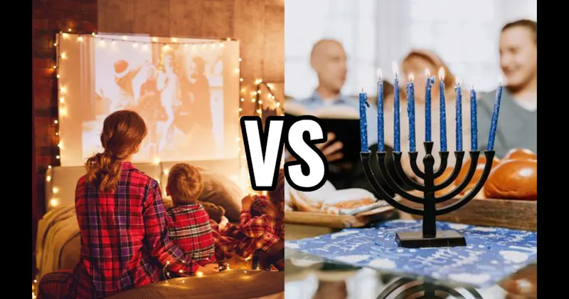 Holiday Movie Marathon vs. Lighting the Menorah