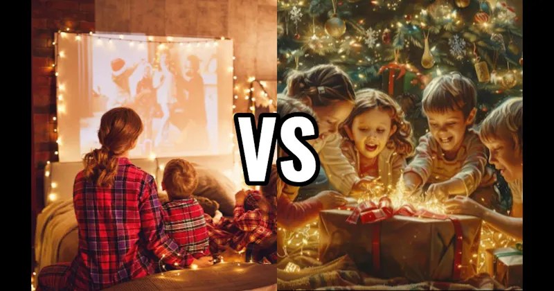 Holiday Movie Marathon vs. Opening Presents