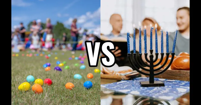 Easter Egg Hunt vs. Lighting the Menorah