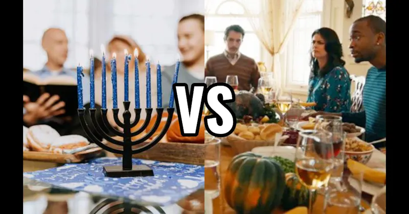 Lighting the Menorah vs. Thanksgiving Dinner