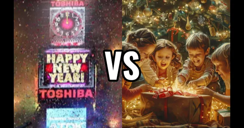 New Year’s Countdown vs. Opening Presents