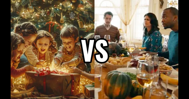 Opening Presents vs. Thanksgiving Dinner