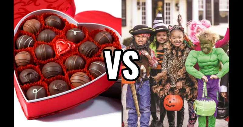 Trick-or-Treating vs. Valentine’s Cards & Chocolates