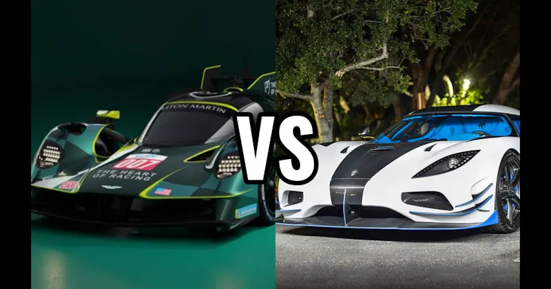 Aston Martin Valkyrie vs. Koenigsegg Agera R