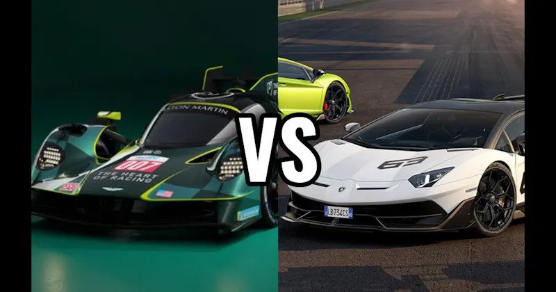 Aston Martin Valkyrie vs. Lamborghini Aventador