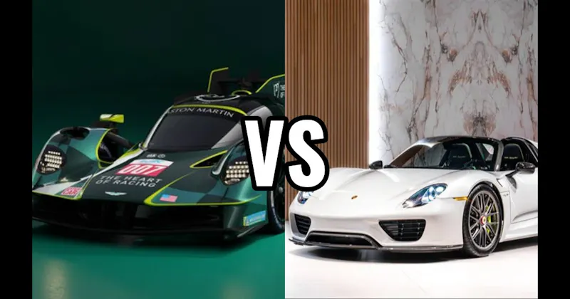 Aston Martin Valkyrie vs. Porsche 918 Spyder