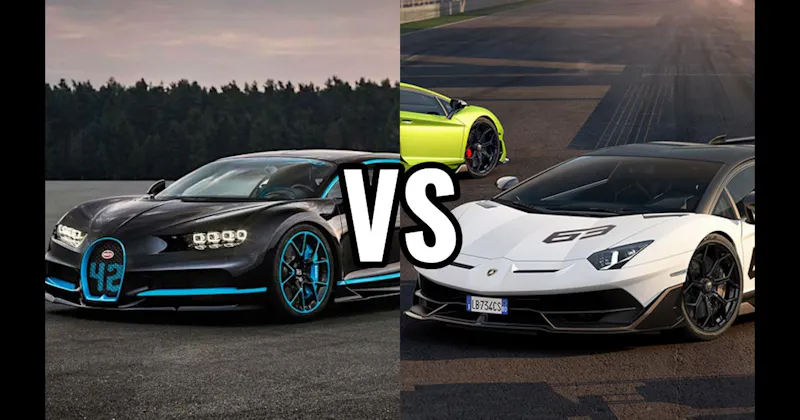 Bugatti Veyron vs. Lamborghini Aventador