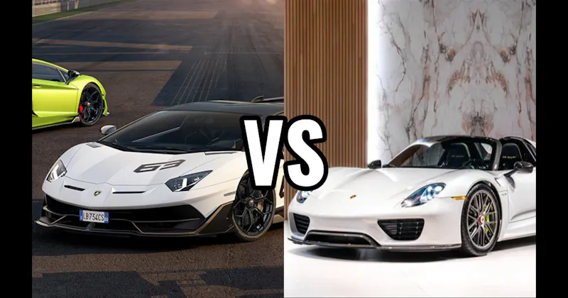 Lamborghini Aventador vs. Porsche 918 Spyder