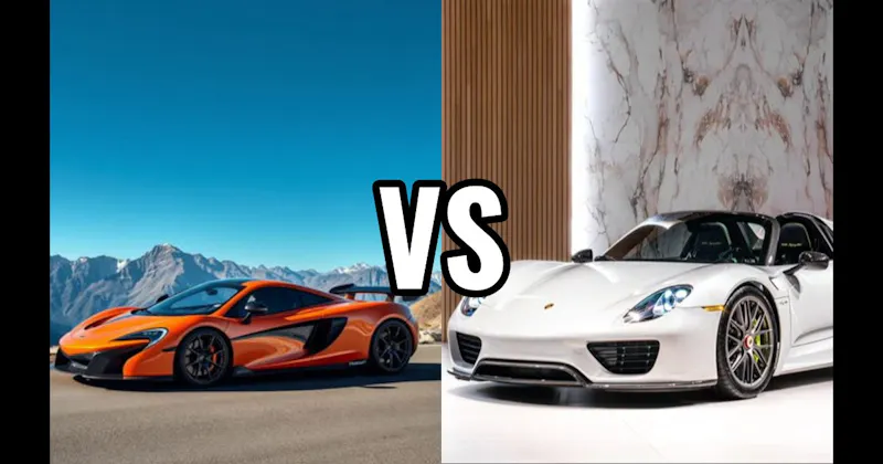 McLaren P1 vs. Porsche 918 Spyder