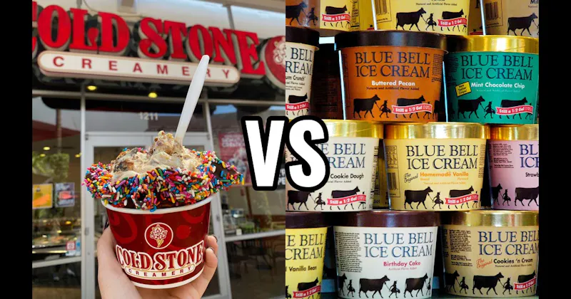 Blue Bell	 vs. Cold Stone Creamery