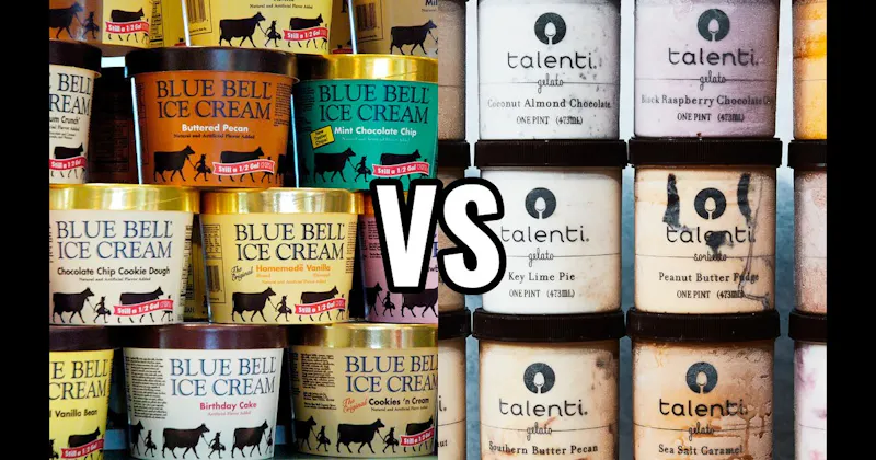 Blue Bell	 vs. Talenti Gelato & Sorbetto