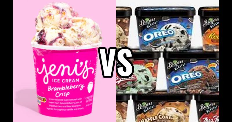Breyers vs. Jeni's Splendid Ice Creams