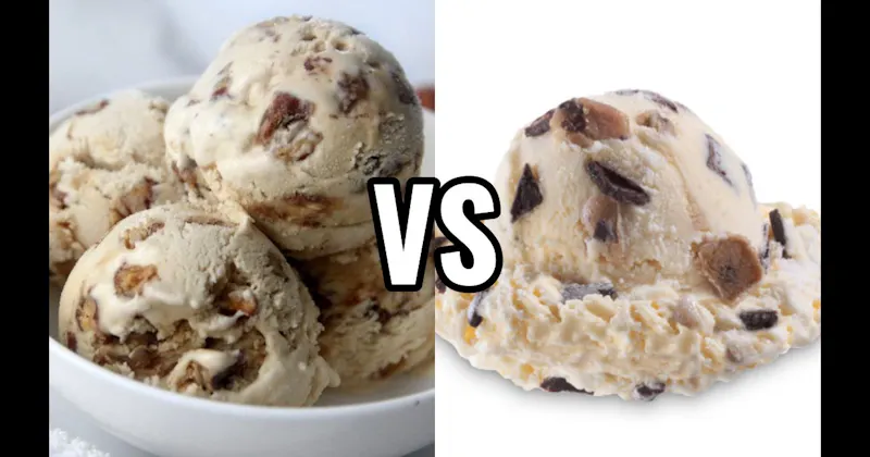 Butter Pecan Ice Cream vs. Chocolate Chip Cookie Dough Ice Cream