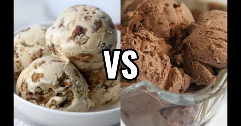 Butter Pecan Ice Cream vs. Chocolate Ice Cream