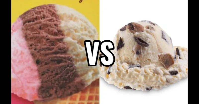 Chocolate Chip Cookie Dough Ice Cream vs. Neapolitan Ice Cream