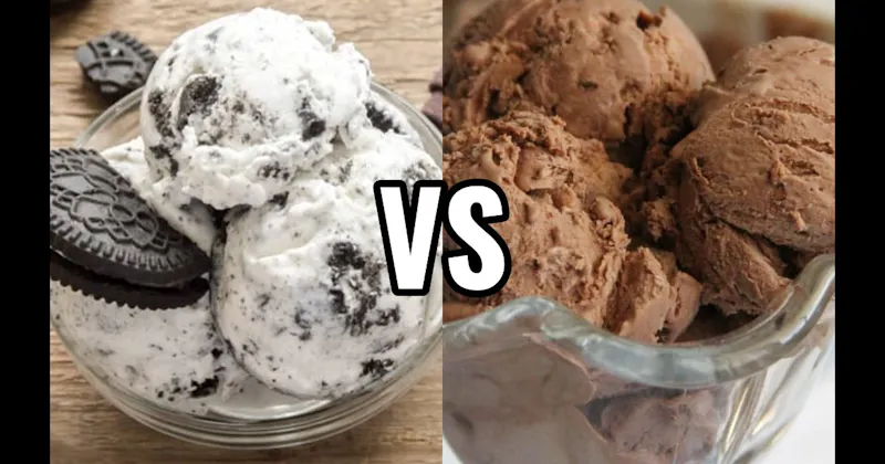 Chocolate Ice Cream vs. Cookies & Cream Ice Cream