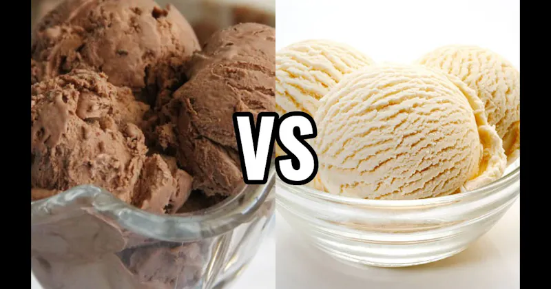 Chocolate Ice Cream vs. Vanilla Ice Cream