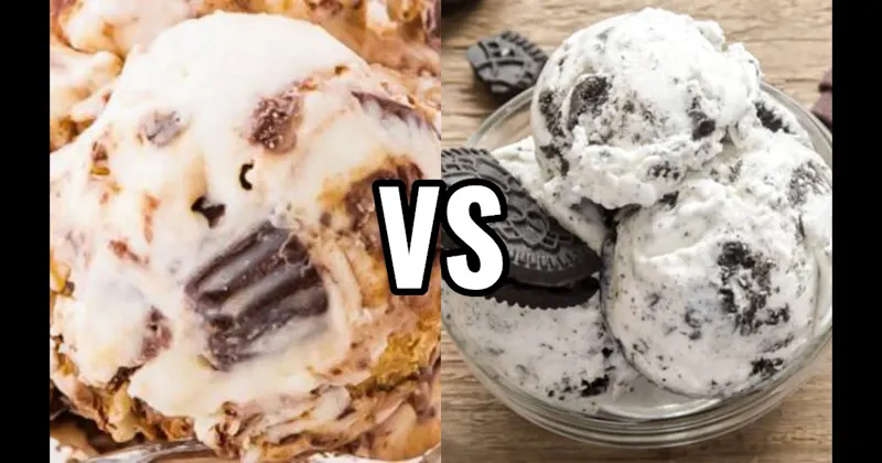 Cookies & Cream Ice Cream vs. Moose Tracks Ice Cream
