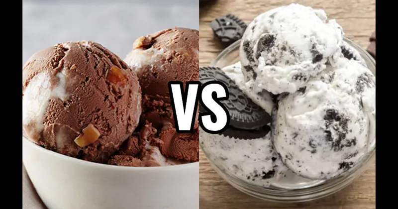 Cookies & Cream Ice Cream vs. Rocky Road Ice Cream