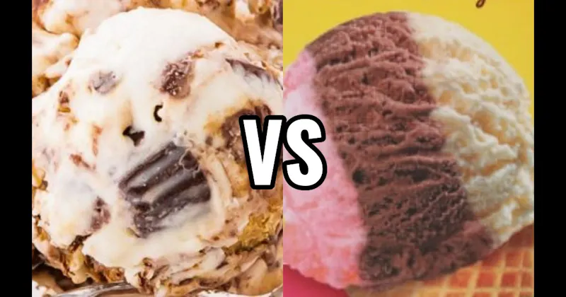 Moose Tracks Ice Cream vs. Neapolitan Ice Cream