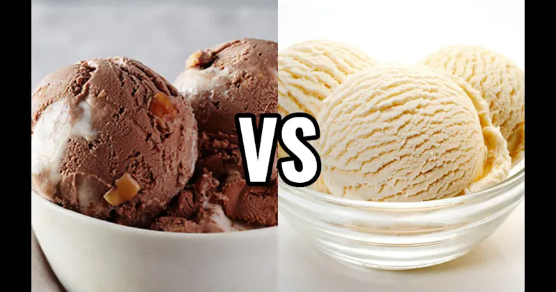 Rocky Road Ice Cream vs. Vanilla Ice Cream